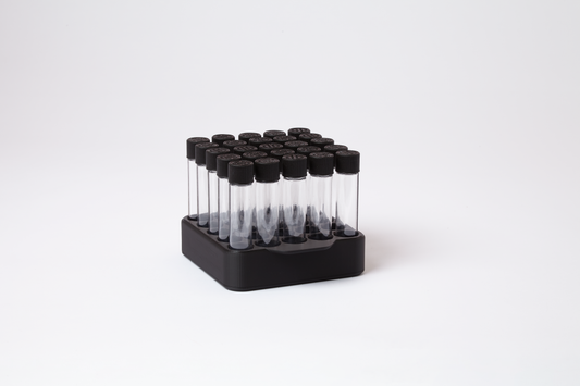Standard Grid Tube Display – Holds 25 Tubes (22mm Diameter)